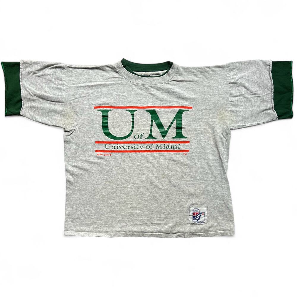 Vintage University of Miami The Game XL T Shirt College School Single Stitch 90 - Picture 6 of 16